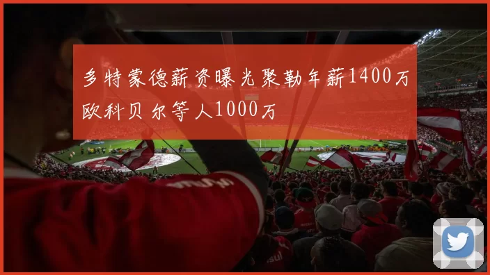 多特蒙德薪资曝光聚勒年薪1400万欧科贝尔等人1000万